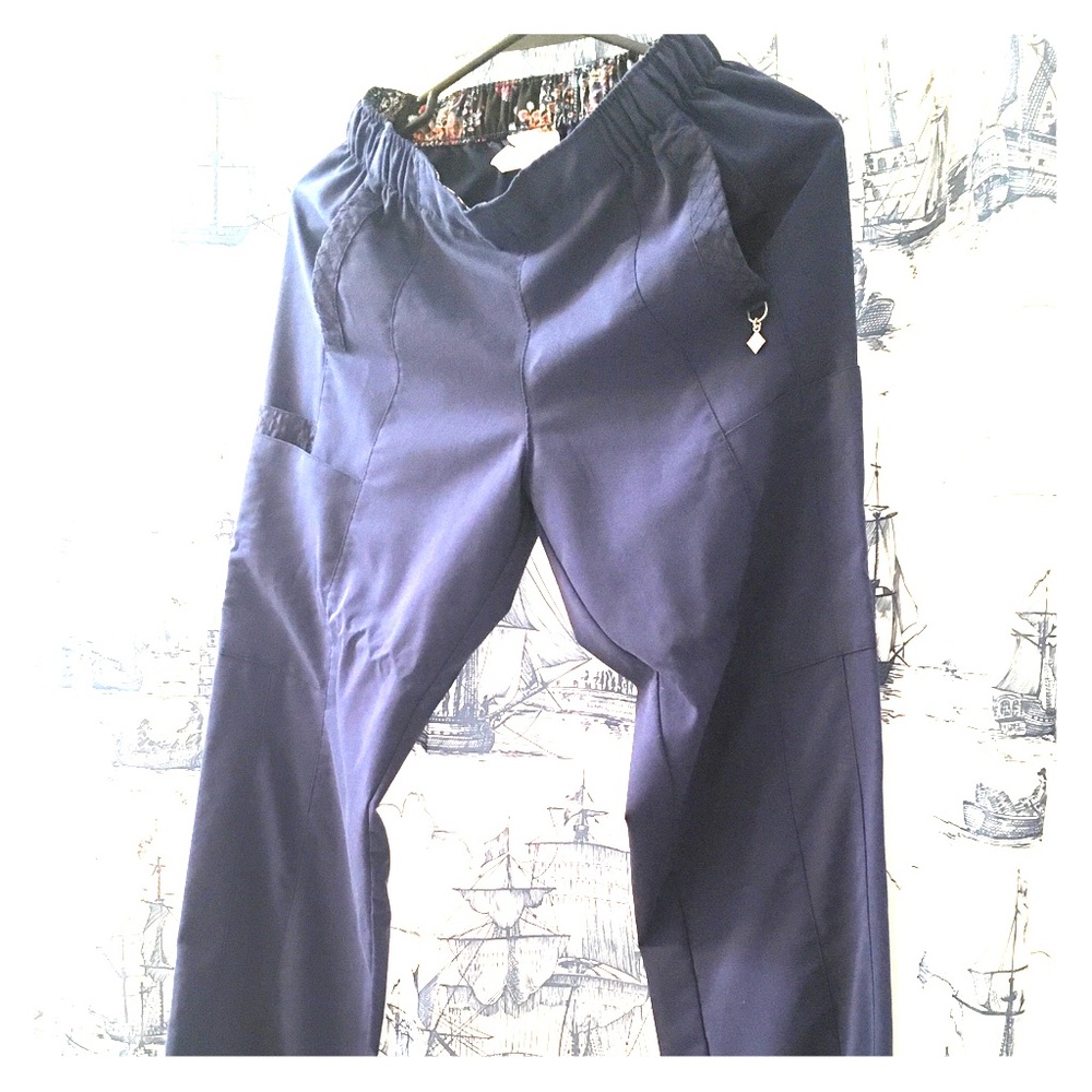 Vera Bradley Pant Scrub Navy Blue Size XS